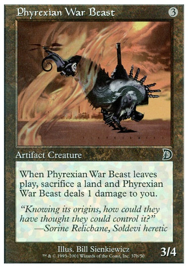 (英)Phyrexian War Beast【DM】 (左向き) No.037B
