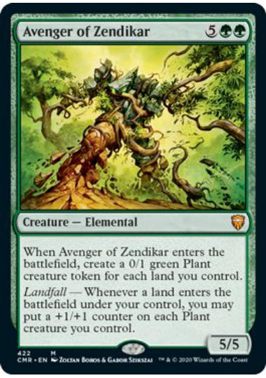 (英)ゼンディカーの報復者 / Avenger of Zendikar【CMR】 統率者デッキ収録 No.422