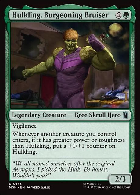 (英)新星の猛者、ハルクリング / Hulkling, Burgeoning Bruiser【MSH】 No.173