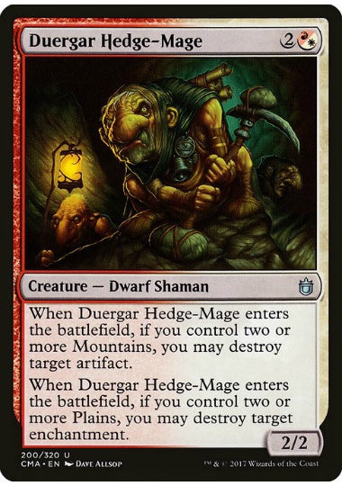 (英)デュルガーの垣魔道士 / Duergar Hedge-Mage【CMDANTHO】 No.200