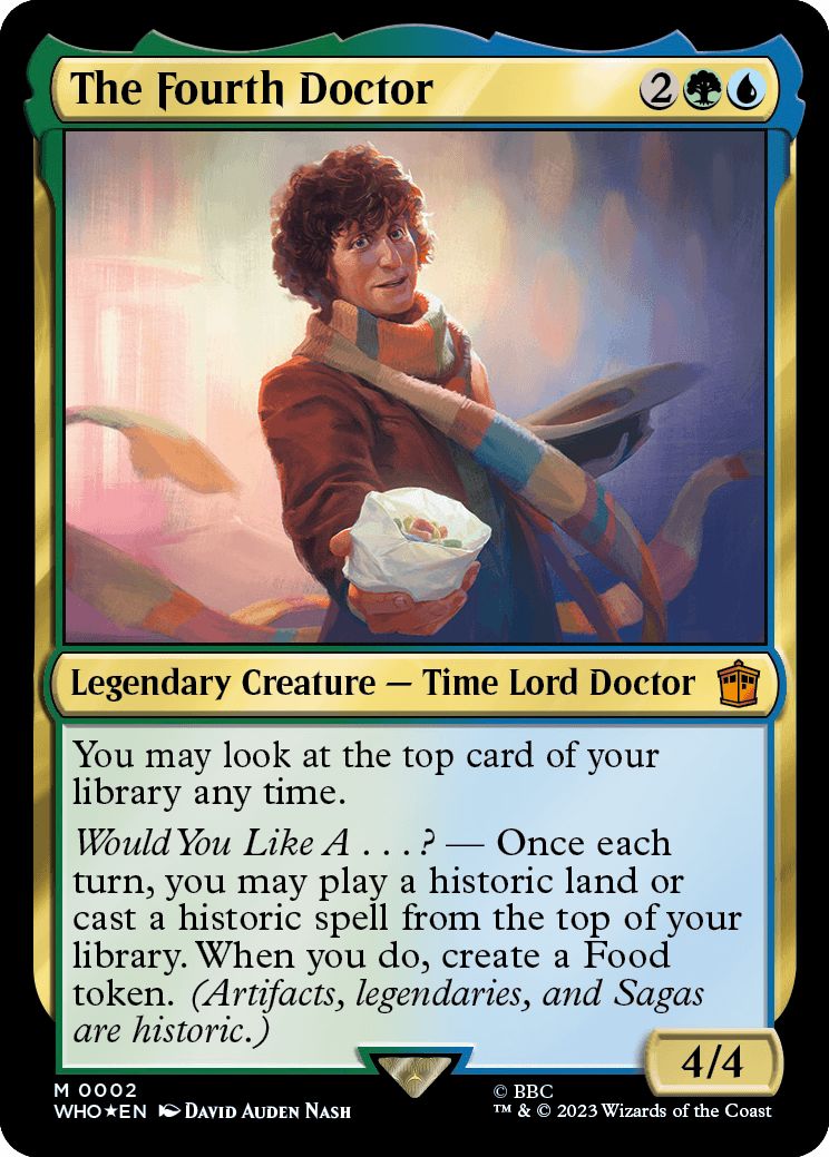 (英)【Foil】４代目ドクター / The Fourth Doctor【WHO】 No.0002