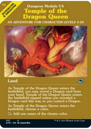 (英)ドラゴンの女王の寺院 / Temple of the Dragon Queen ★ショーケース枠★(モジュールカード) 【AFR】 No.357