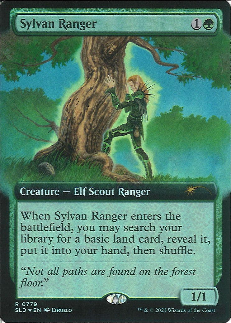 (英)【Foil】森のレインジャー / Sylvan Ranger【SLD】 No.779