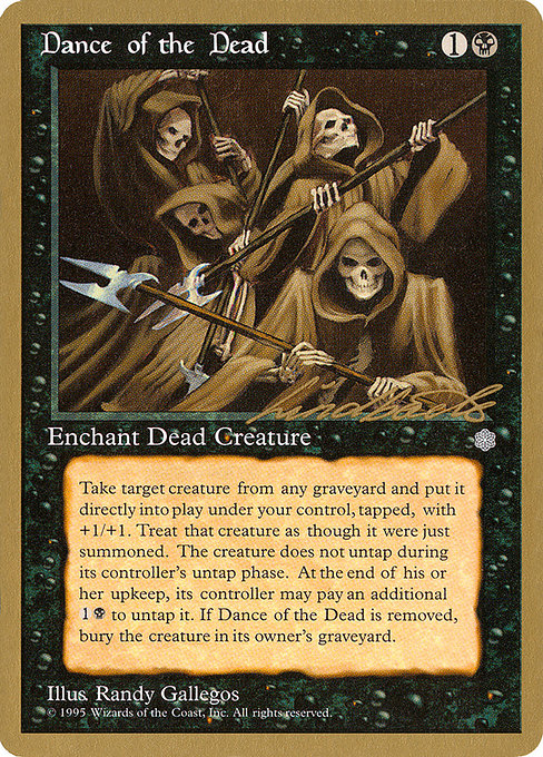 (英)Dance of the Dead【PTC】 ProTour NewYork Decks 1996 Leon Linback 金枠 No.086
