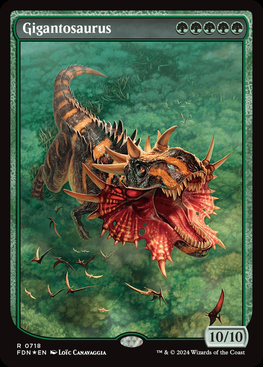 (英)【Foil】ギガントサウルス / Gigantosaurus【FDN】Starter Collection収録 No.718