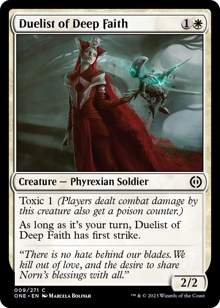 (英)【Foil】信念堅い決闘者 / Duelist of Deep Faith【ONE】 No.009