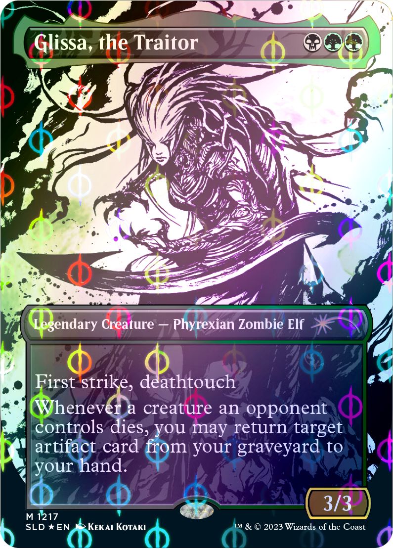 (英)【ステップ・アンド・コンプリートFoil】裏切り者グリッサ / Glissa, the Traitor【SLD】 Showcase: All Will Be One Step-and-Compleat Edition No.1217