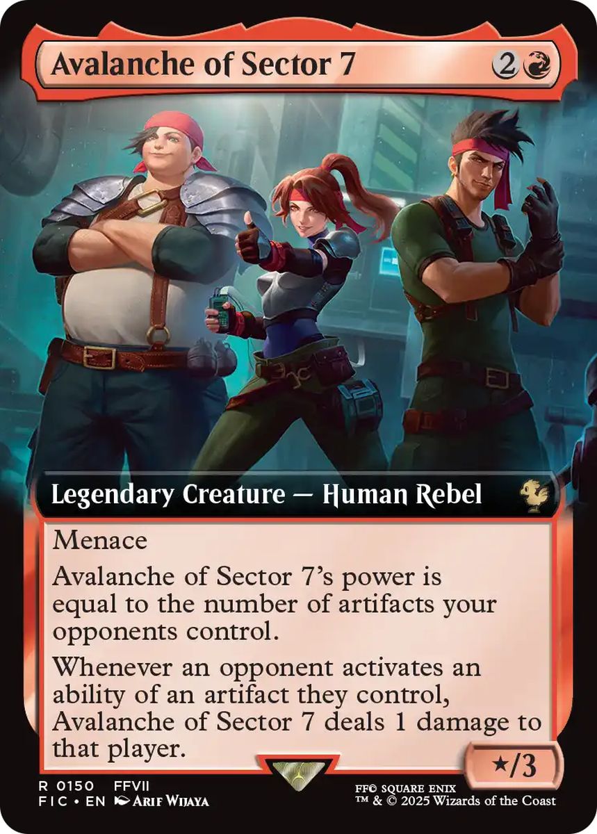 (英)【Foil】七番街スラムのアバランチ / Avalanche of Sector 7 ★拡張枠★ 【FIC】 No.150