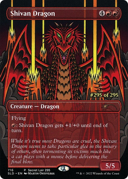 (英)シヴ山のドラゴン / Shivan Dragon【SLD】 No.716