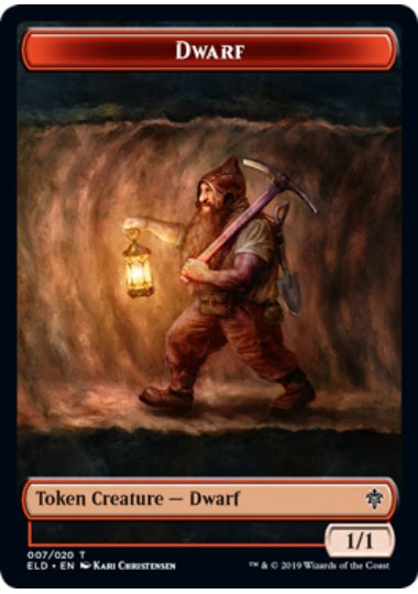 (英)ドワーフトークン / Dwarf Token【ELD-TOKEN】 No.007