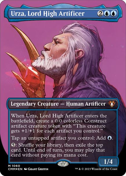 (英)【テクスチャーFoil】最高工匠卿、ウルザ / Urza, Lord High Artificer【CMM】 No.1060