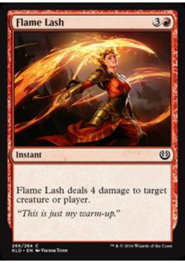 (英)炎の鞭打ち / Flame Lash【KLD】 プレインズウォーカーデッキ収録 No.266