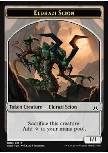 (英)エルドラージ・末裔トークン / Eldrazi Scion Token【OGW-TOKEN】 No.002