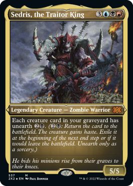 (英)【エッチングFoil】裏切り者の王、セドリス / Sedris, the Traitor King【2X2】 No.537