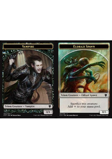 (英)吸血鬼トークン / Vampire Token No.004 - エルドラージ・落とし子トークン / Eldrazi Spawn Token【C17-TOKEN】 No.011