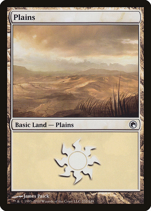 (英)【Foil】平地 / Plains【SOM】 No.232