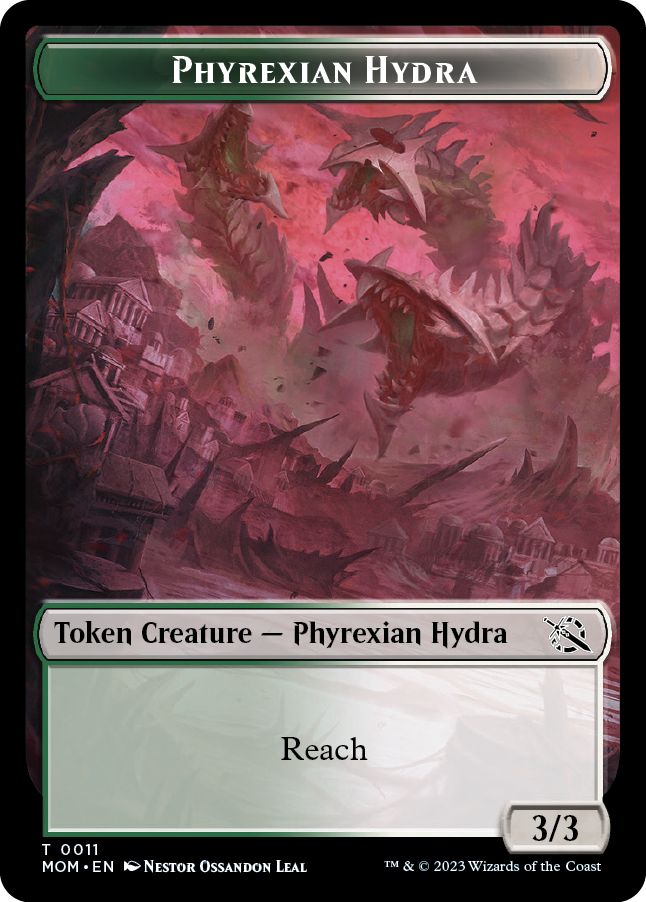 (英)ファイレクシアン・ハイドラトークン / Phyrexian Hydra Token【MOM-TOKEN】 No.011
