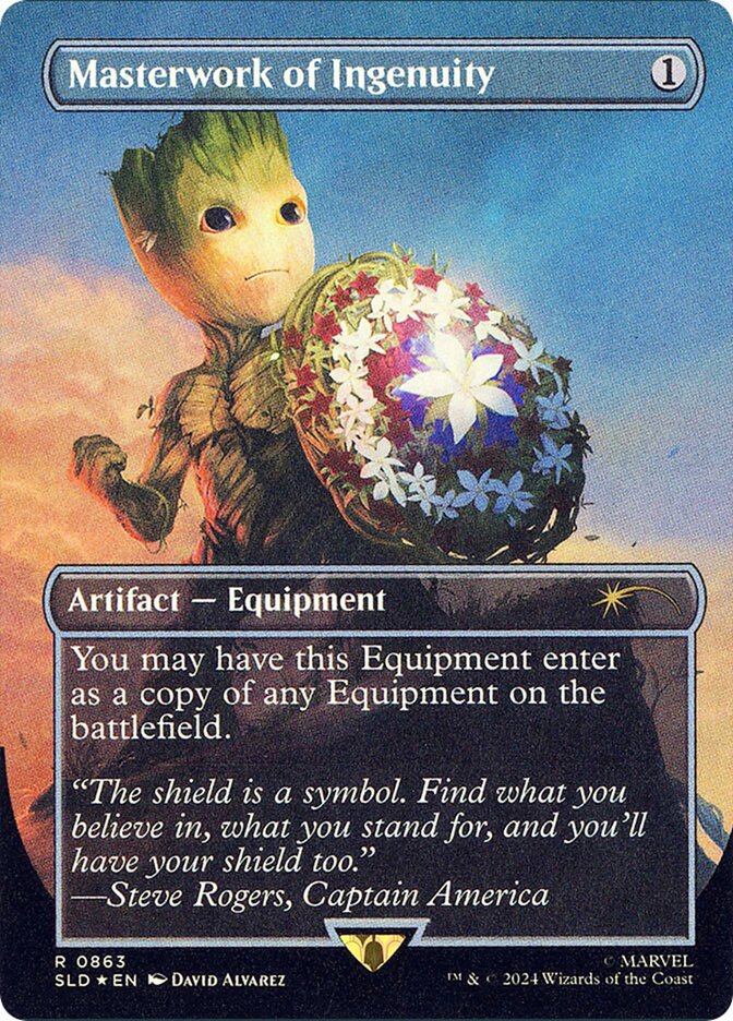 (英)【Foil】創意工夫の傑作 / Masterwork of Ingenuity【SLD】Secret Lair x Marvel's Captain America No.863