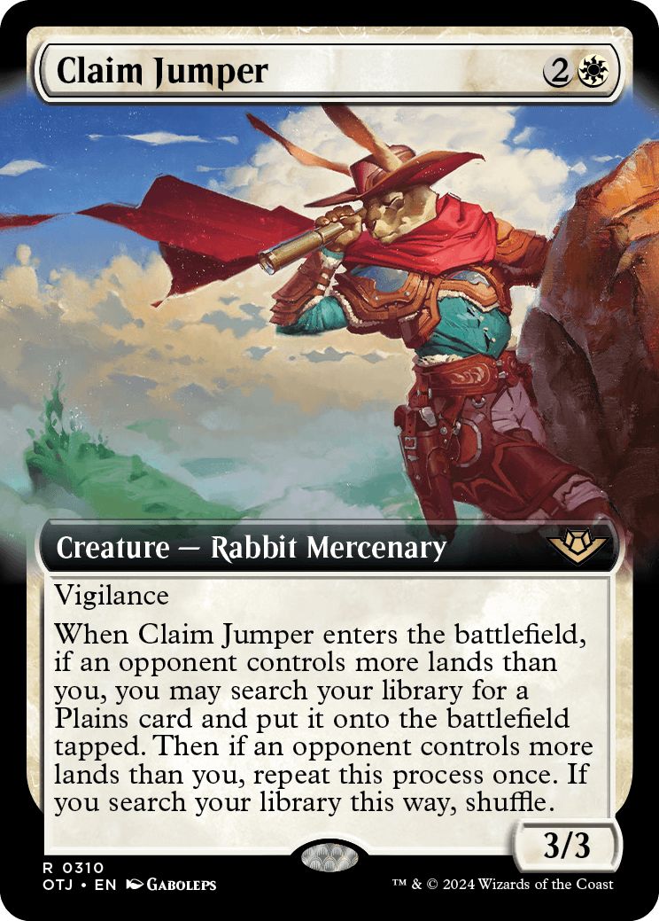 (英)【Foil】乗っ取り屋 / Claim Jumper ★拡張枠★ 【OTJ】 No.310