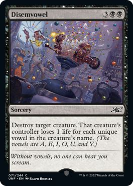 (英)【Foil】Disemvowel【UNF】 No.071