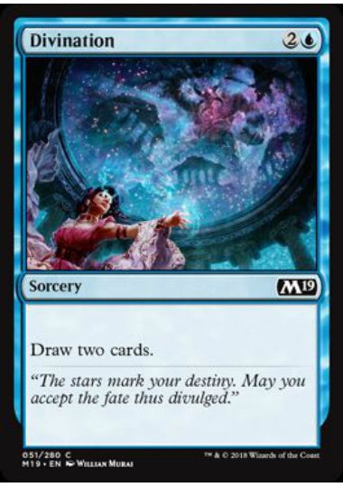 (英)【Foil】予言 / Divination【M19】 No.051