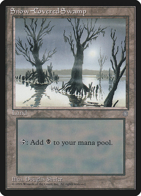 (英)冠雪の沼 / Snow-Covered Swamp【ICE】 No.383