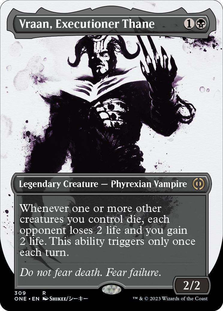 (英)【Foil】処刑者の族長、ヴラーン / Vraan, Executioner Thane ★ボーダーレス★(胆液) 【ONE】 No.309