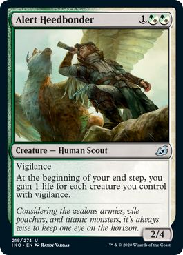 (英)【Foil】慎重な認知眷者 / Alert Heedbonder【IKO】 No.218