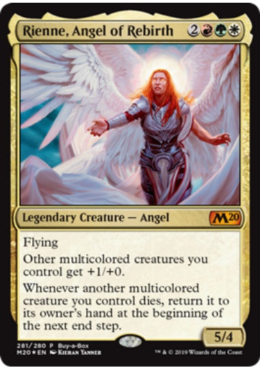 (英)【Foil】再誕の天使、リエーン / Rienne, Angel of Rebirth【M20】Box購入プロモ No.281