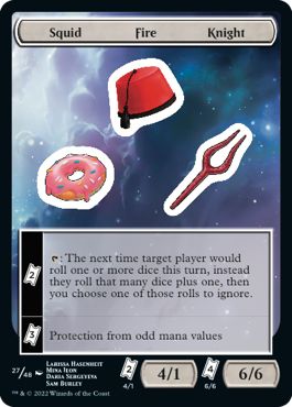(英)Squid Fire Knight Sticker【UNF-STICKER】 No.027