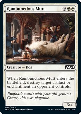 (英)【Foil】やんちゃな犬 / Rambunctious Mutt【M21】 No.030