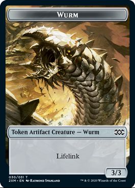 (英)ファイレクシアン・ワームトークン / Phyrexian Wurm Token【2XM-TOKEN】 No.030