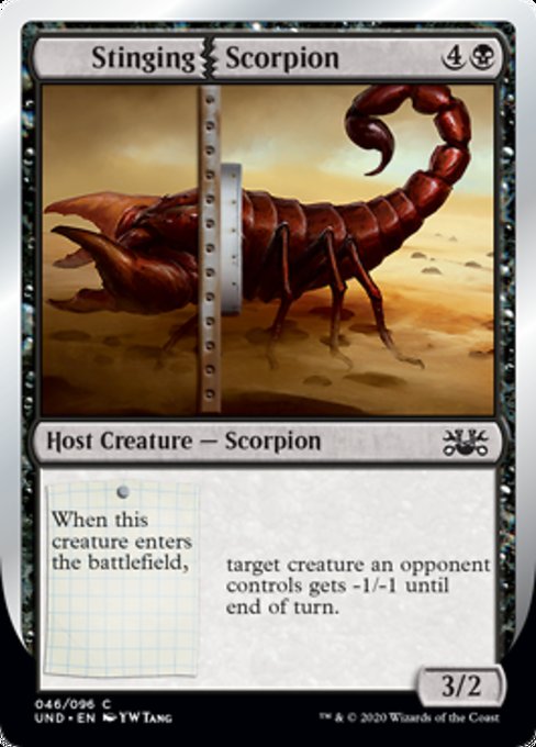 (英)Stinging|Scorpion 【UND】 No.046
