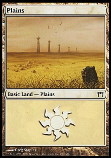 (英)【Foil】平地 / Plains【CHK】 No.290