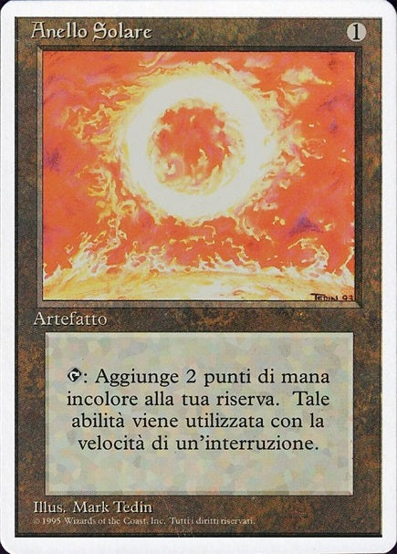 (イタリア語)Anello Solare / Sol Ring【3ED】 白枠 No.274