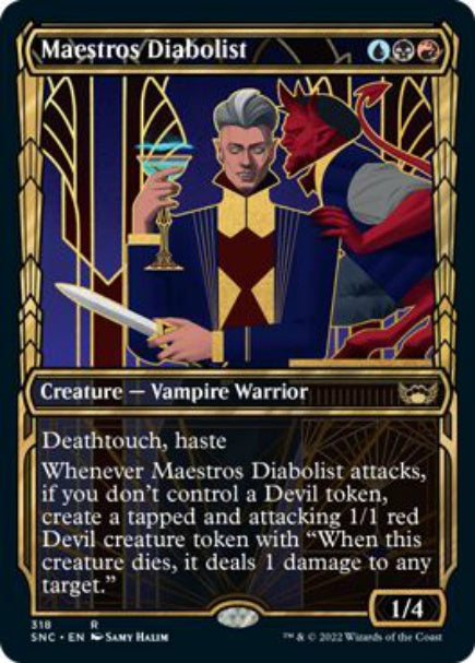 (英)【Foil】貴顕廊一家の悪魔信者 / Maestros Diabolist ★ショーケース枠★(黄金時代カード) 【SNC】 No.318