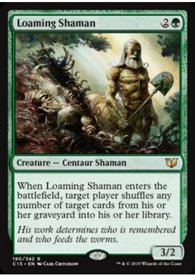 (英)土覆いのシャーマン / Loaming Shaman【C15】 No.190