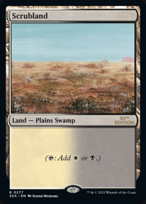 (英)Scrubland【30A】 No.277 ※トーナメントで使用することはできません。