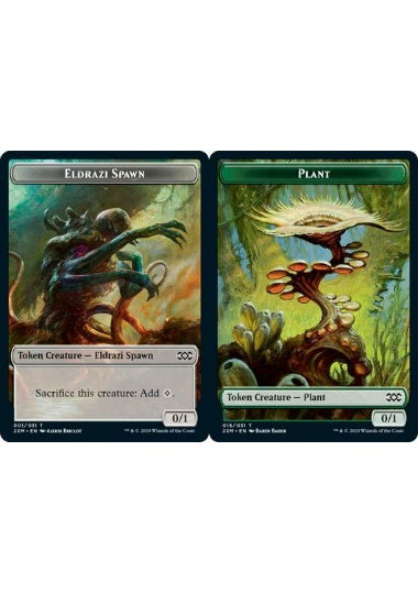 (英)【Foil】エルドラージ・落とし子トークン / Eldrazi Spawn TokenNo.001 - 植物トークン / Plant Token【2XM-TOKEN】 No.016