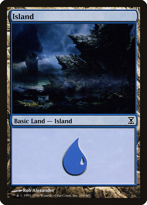 (英)【Foil】島 / Island【TSP】 No.286
