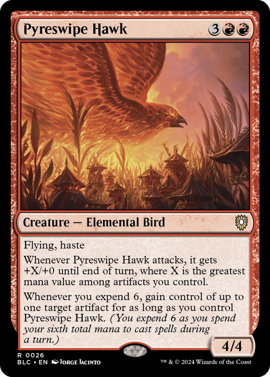 (英)火掻き鷹 / Pyreswipe Hawk【BLC】 No.026