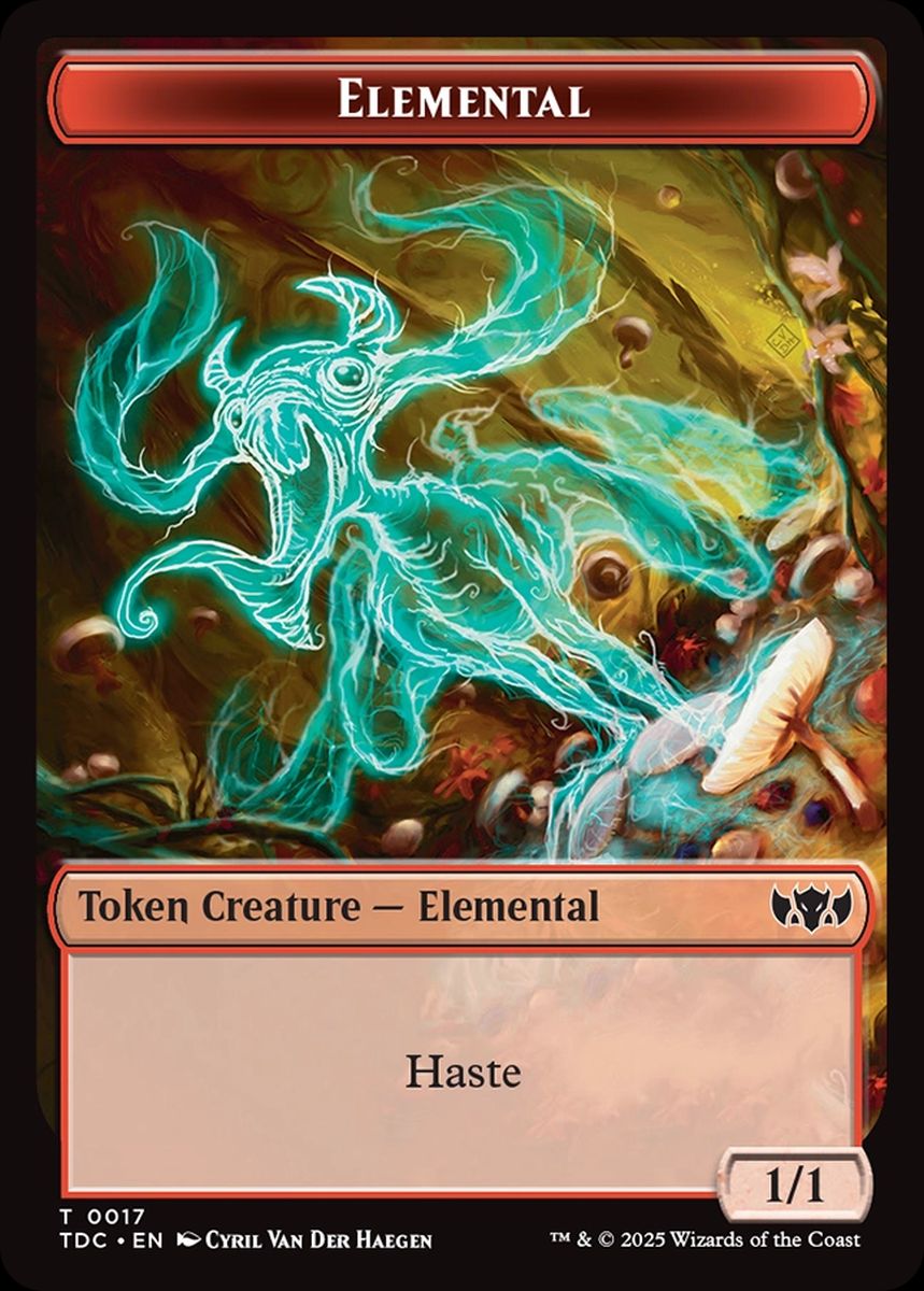 (英)エレメンタルトークン / Elemental Token No.017 - 戦士トークン / Warrior Token【TDC-TOKEN】 No.013