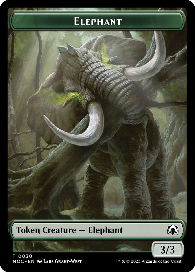 (英)象トークン / Elephant Token No.030 - 都市の承認トークン / City's Blessing Token【MOC-TOKEN】 No.045