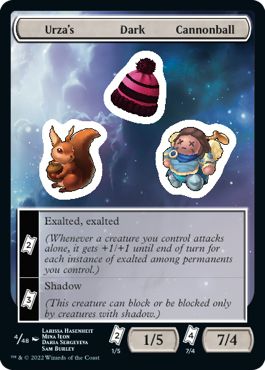 (英)Urza's Dark Cannonball Sticker【UNF-STICKER】 No.004