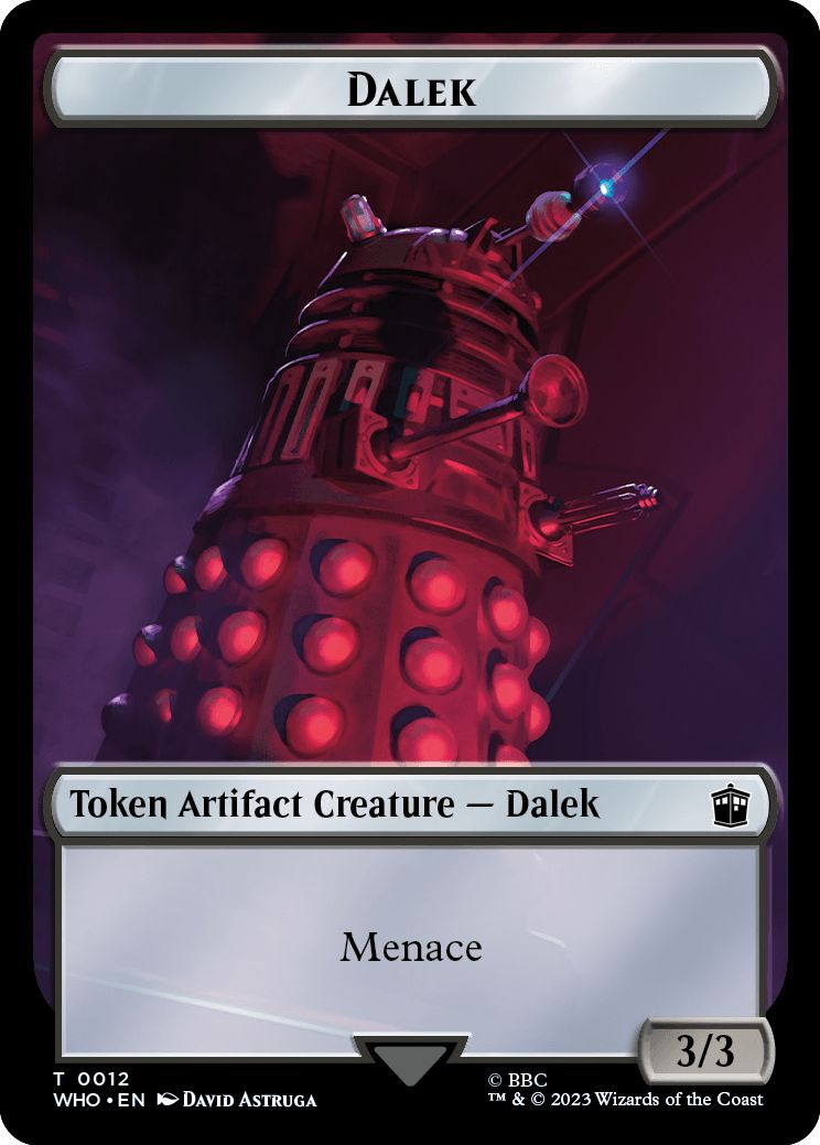 (英)ダーレクトークン / Dalek Token No.0012 - 宝物トークン / Treasure Token【WHO-TOKEN】 No.0031
