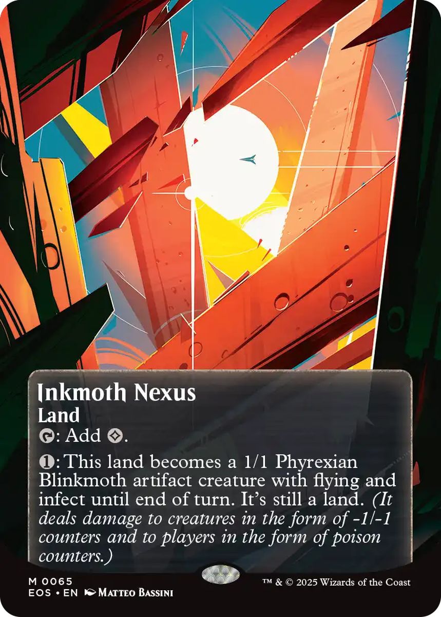 (英)【Foil】墨蛾の生息地 / Inkmoth Nexus ★ボーダーレス★(「星景ポスター」) 【EOS】 No.065