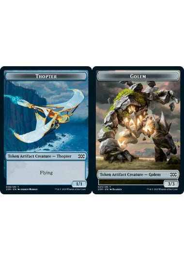(英)【Foil】飛行機械トークン / Thopter TokenNo.008 - ゴーレムトークン / Golem Token【2XM-TOKEN】 No.023