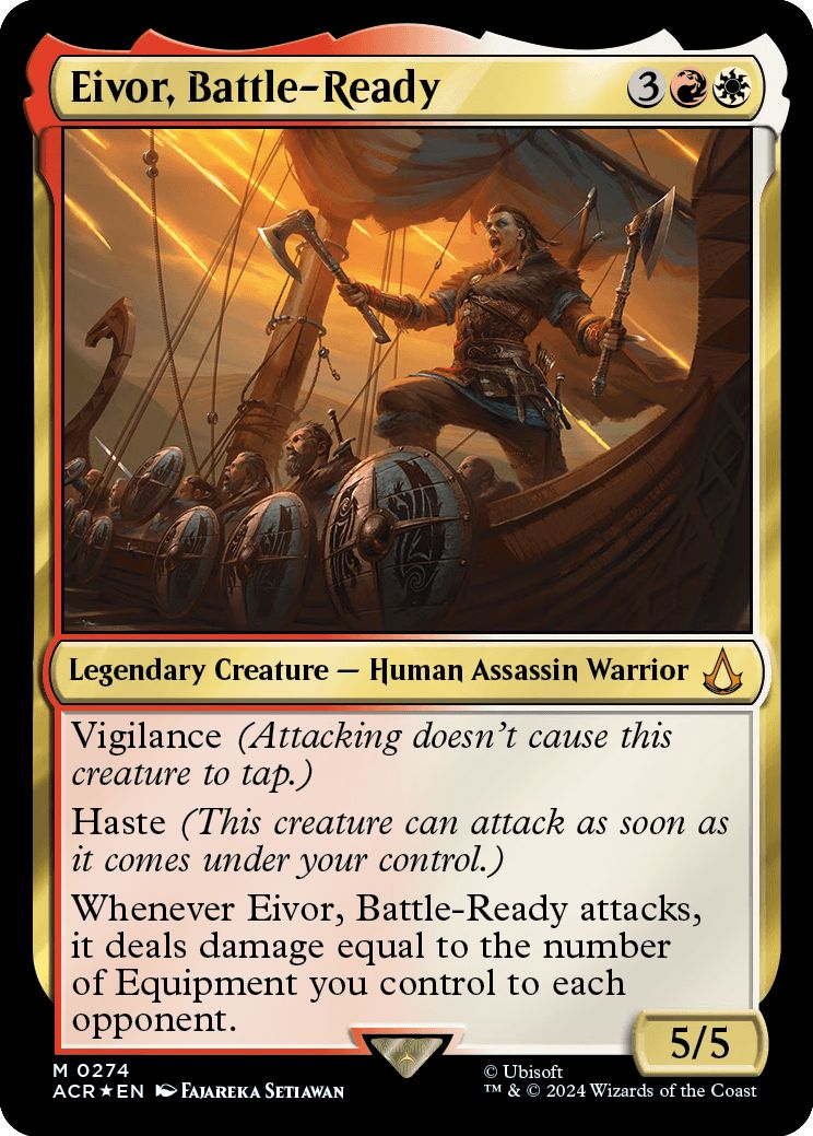 (英)【Foil】Eivor, Battle-Ready【ACR】スターターキット収録 No.274
