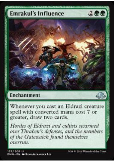 (英)【Foil】エムラクールの影響 / Emrakul's Influence【EMN】 No.157