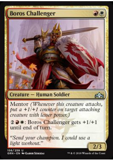 (英)【Foil】ボロスの挑戦者 / Boros Challenger【GRN】 No.156